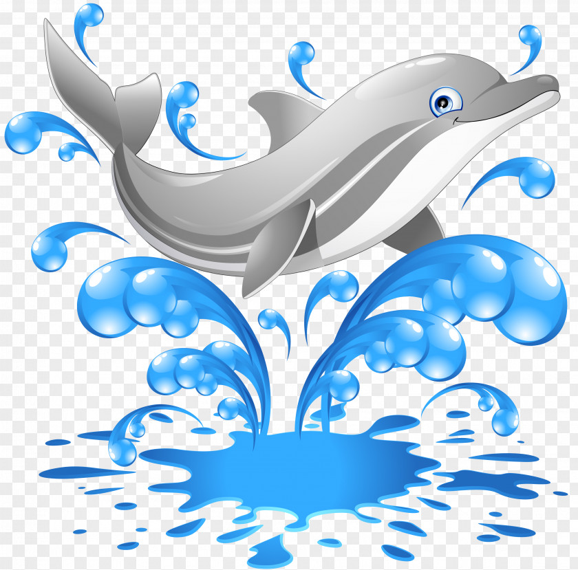 Dolphin Cartoon Clip Art PNG