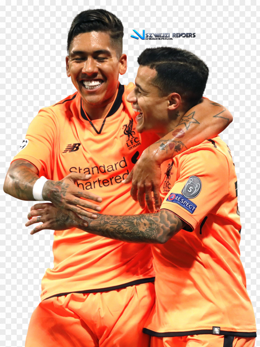 Roberto Firmino Philippe Coutinho Liverpool F.C. UEFA Champions League Football PNG