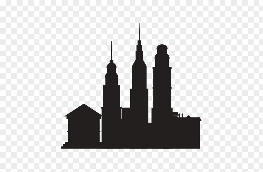 Admin Silhouette Steeple Skyline Black PNG