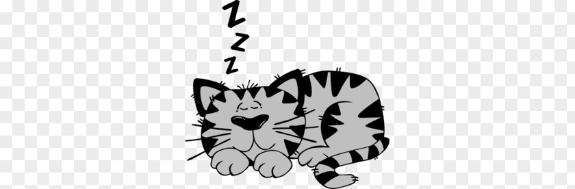 Cat Resting Cliparts Kitten Sleep Clip Art PNG