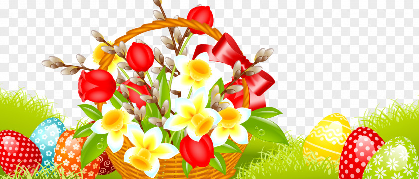 Easter Egg Design Bunny Flower Clip Art PNG