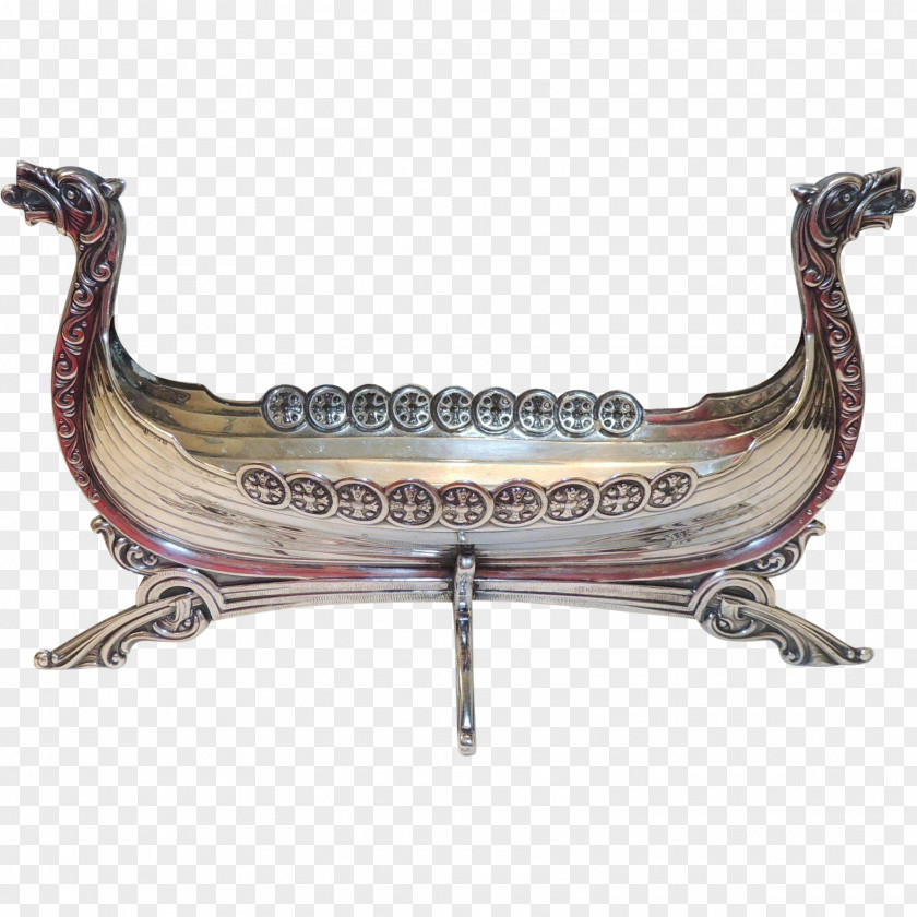 Ship Viking Ships Vikings Boat Silver PNG