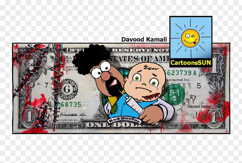 Davood Roostaei Art Poster United States One-dollar Bill Comics Dollar PNG