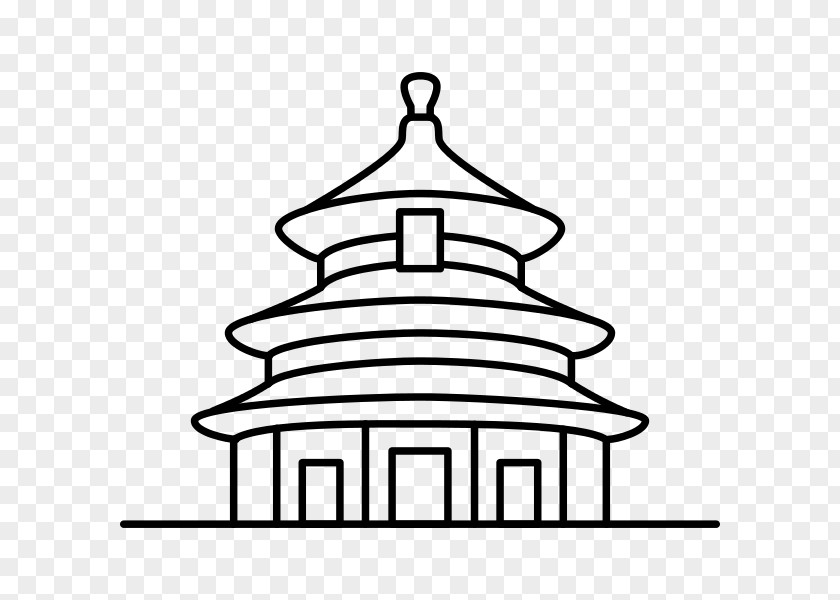 HEAVEN Temple Of Heaven Chinese Pagoda Drawing Clip Art PNG