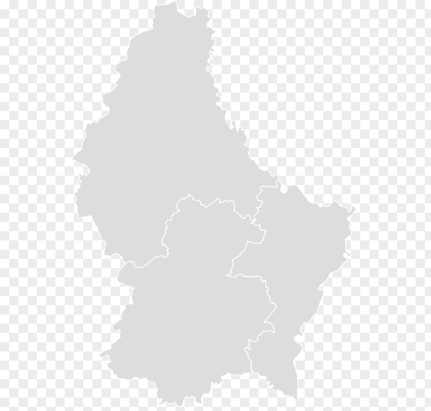 Map Luxembourg City Blank PNG