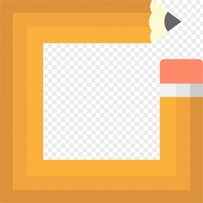 Pencil Frame Cliparts Color Icon PNG