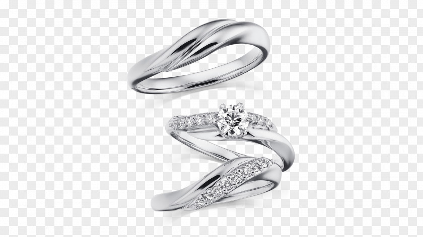 Silver Wedding Ring Body Jewellery Platinum PNG