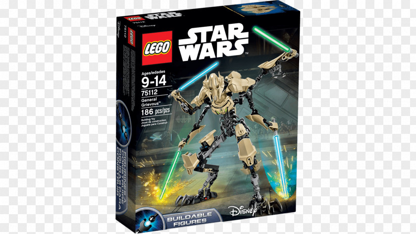 Star Wars General Grievous Obi-Wan Kenobi Battle Droid Anakin Skywalker LEGO PNG