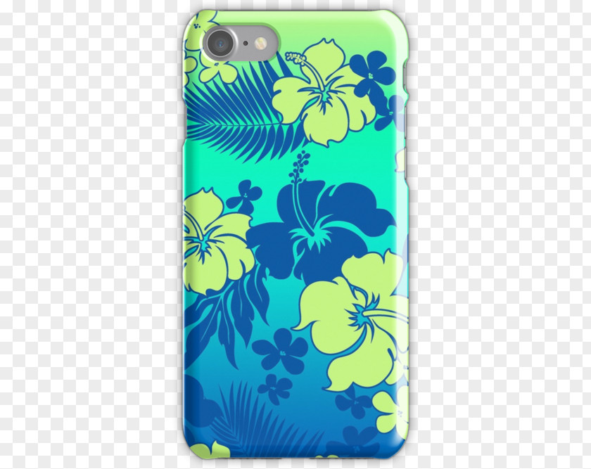 Turquoise Watercolor Aloha Shirt Hawaii IPad Mini 1 IPhone X PNG
