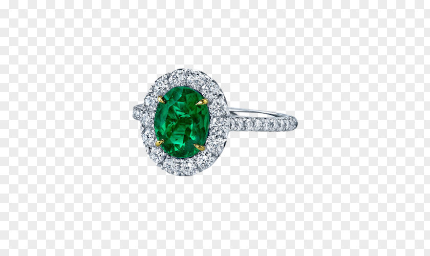 Wedding Ring Engagement Emerald Diamond Cut PNG