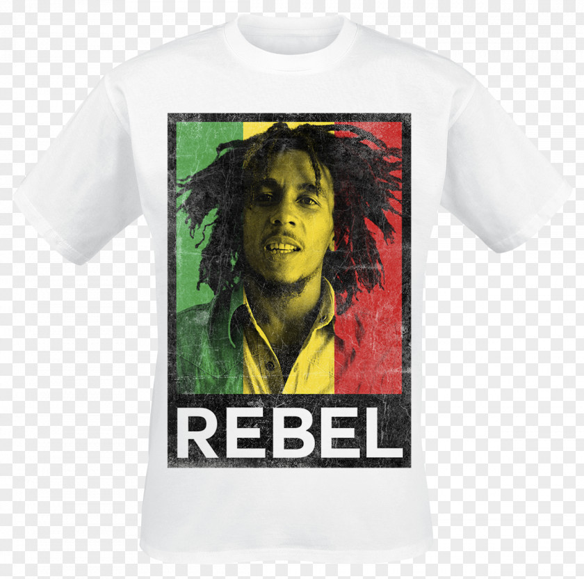 Bob Marley T-shirt Merchandising Reggae Fan PNG