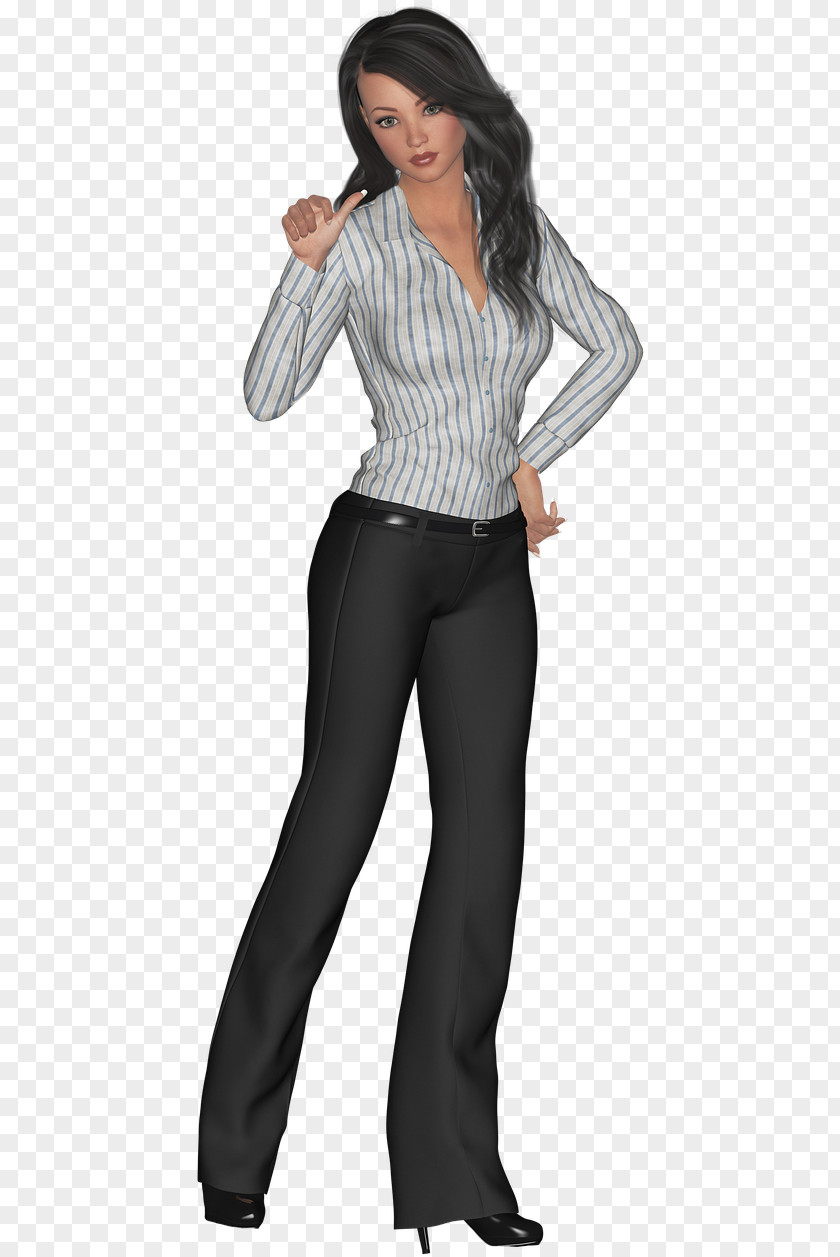 Jeans Shoe Woman Cartoon PNG