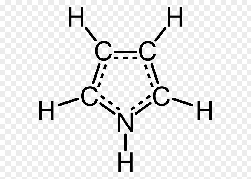 Pyrrole Molecule Heterocyclic Compound Aromaticity Chemistry PNG