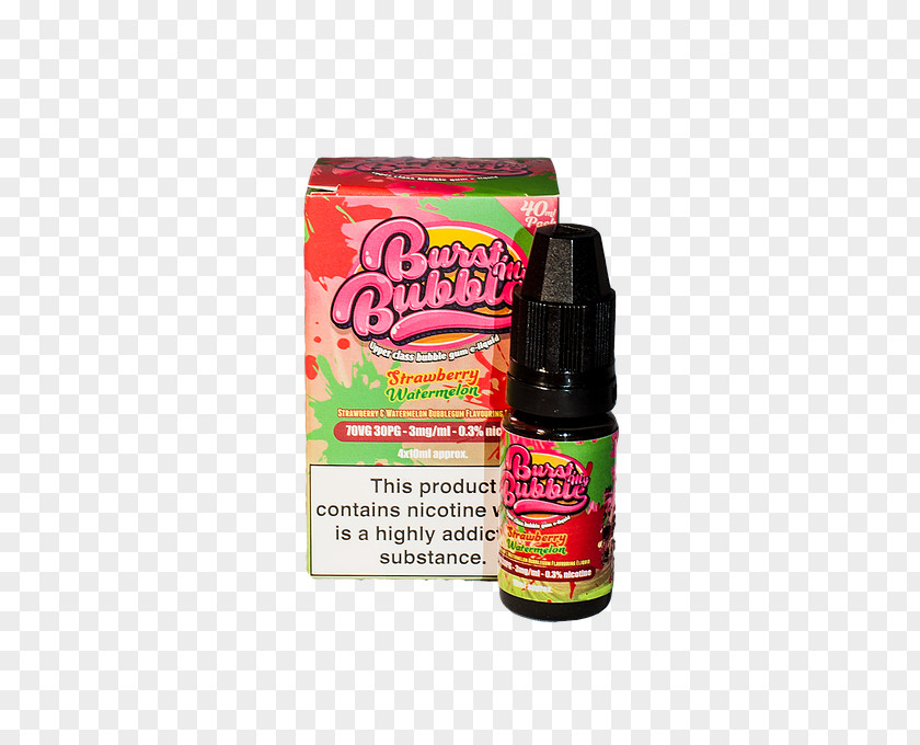 Watermelon Electronic Cigarette Aerosol And Liquid Bubble Gum Strawberry PNG