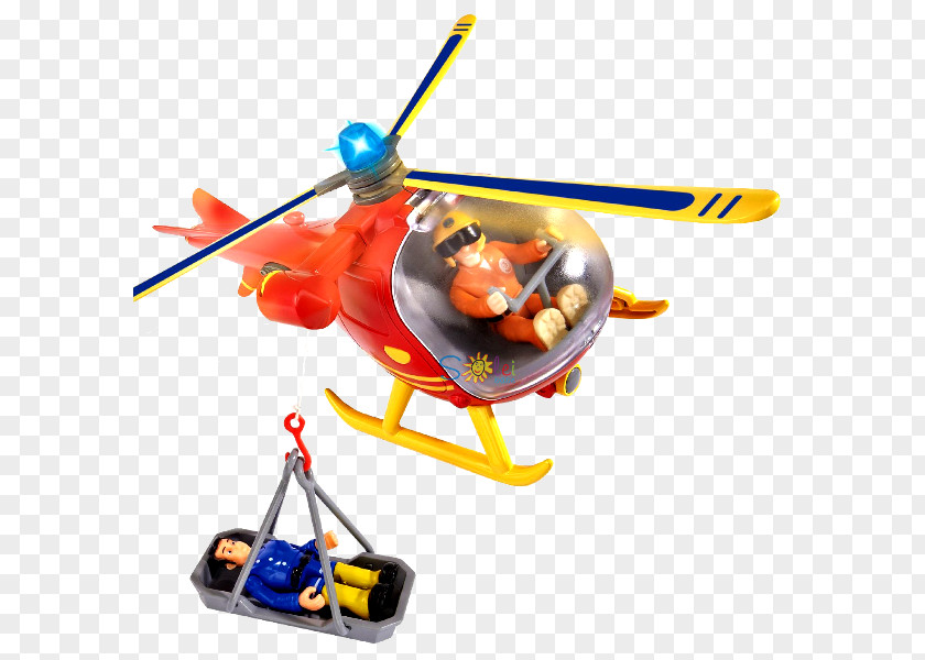 Helicopter Firefighter Rescue Siren Toy PNG