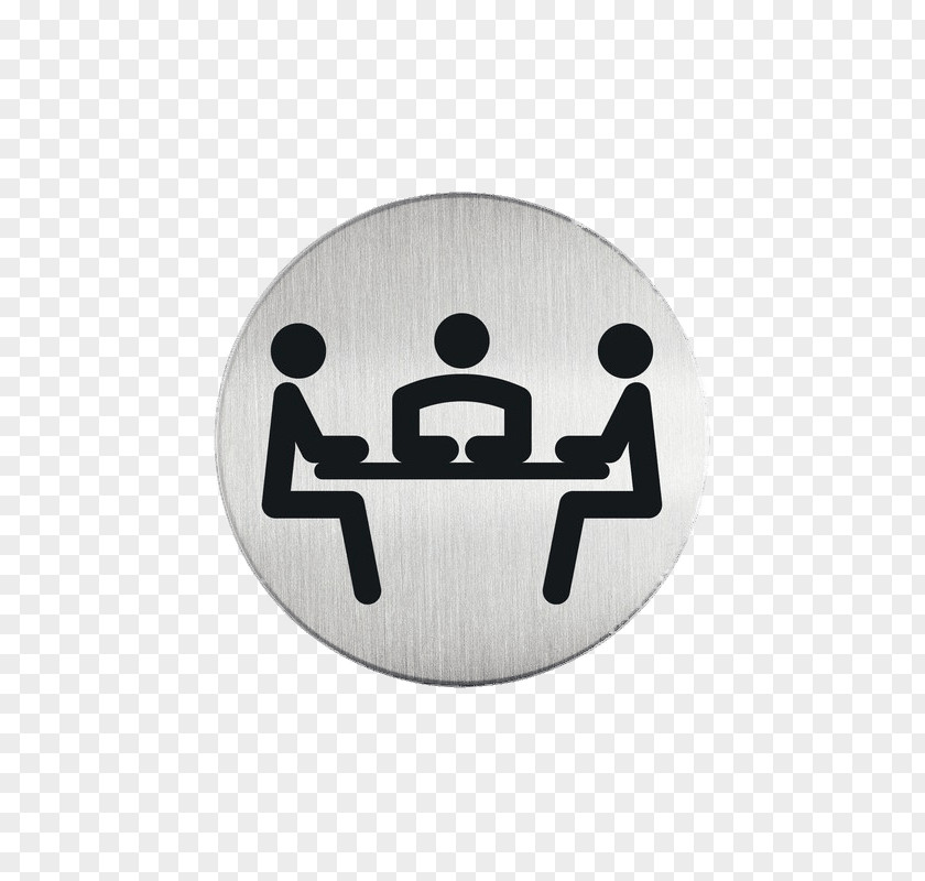 Meeting Pictogram Conference Centre Stainless Steel Symbol PNG