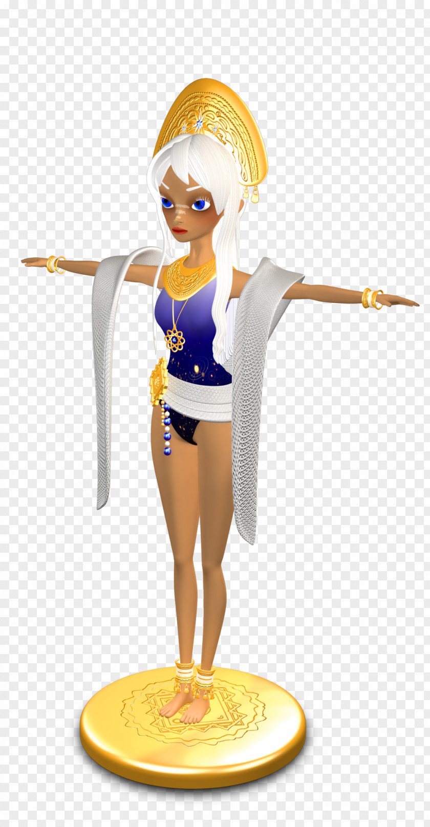 Modeling Figurine PNG