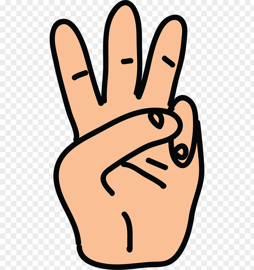 Three Fingers Finger Cartoon Hand Clip Art PNG