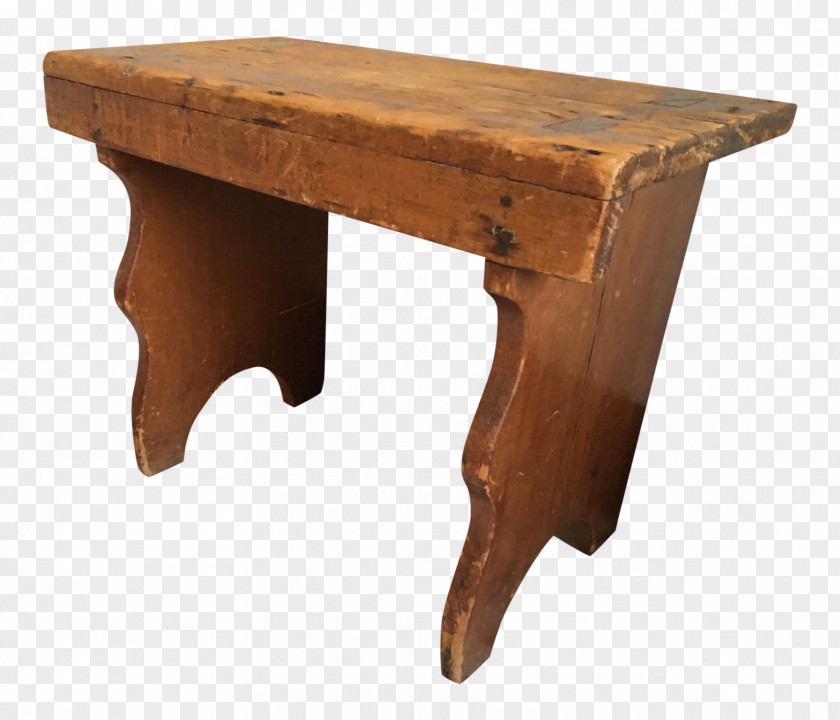 Wooden Bench Table Foot Rests Seat Furniture PNG