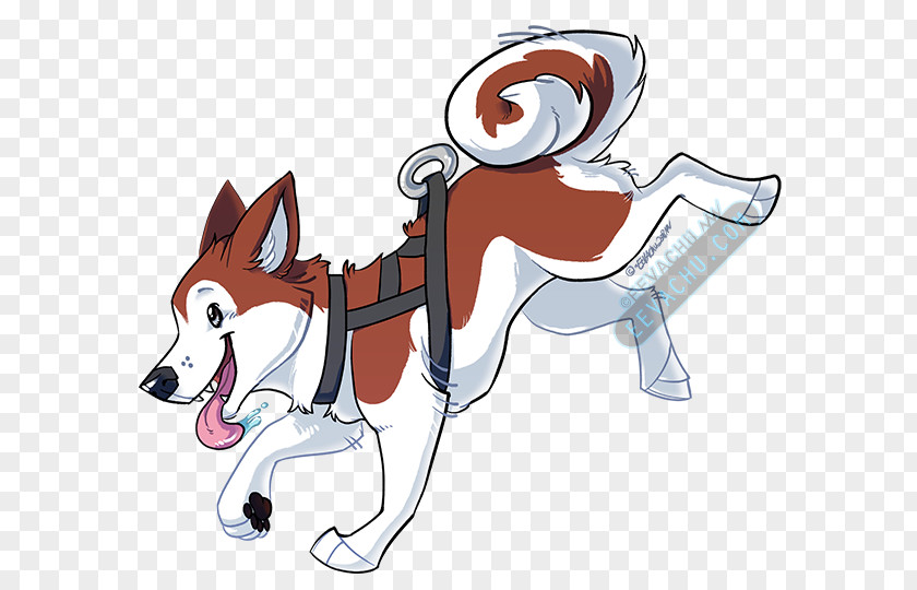 Working Dog Alaskan Malamute Wolf Cartoon PNG