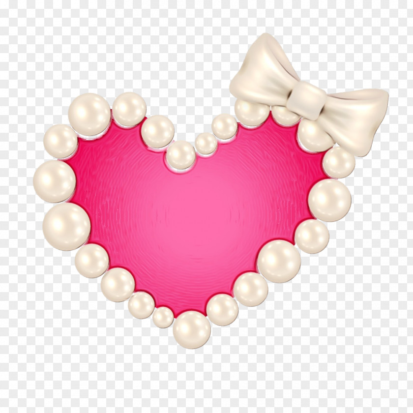 Heart Pink Pearl Love PNG