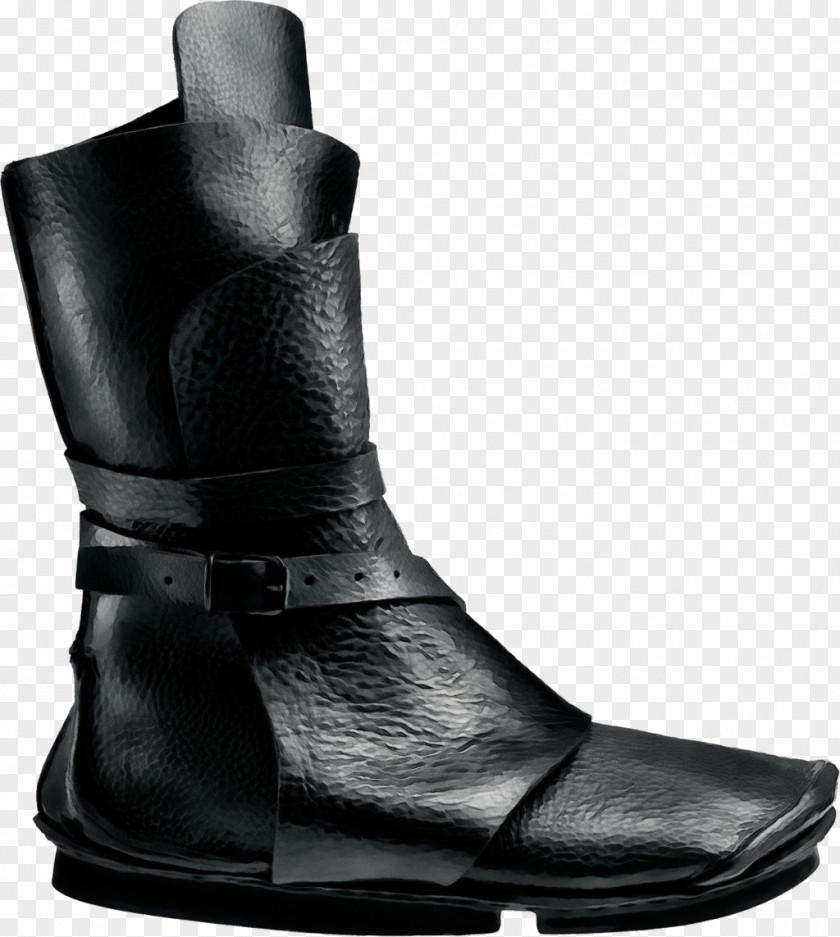Motorcycle Boot Leather Footwear Shoe Black Work Boots PNG