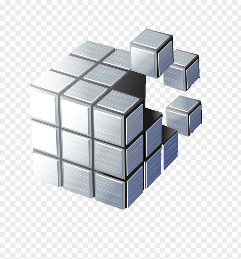 Silver Cube Drawing Photography Illustration PNG