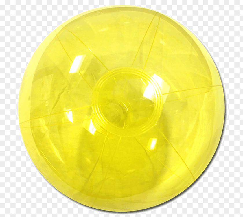 Beach Material Ball Yellow Color Plastic PNG