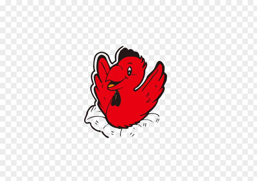 Bird Nest Chicken Cartoon Clip Art PNG