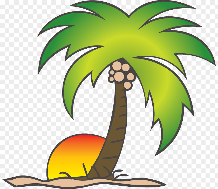 Cartoon Coconut Arecaceae Tree Clip Art PNG