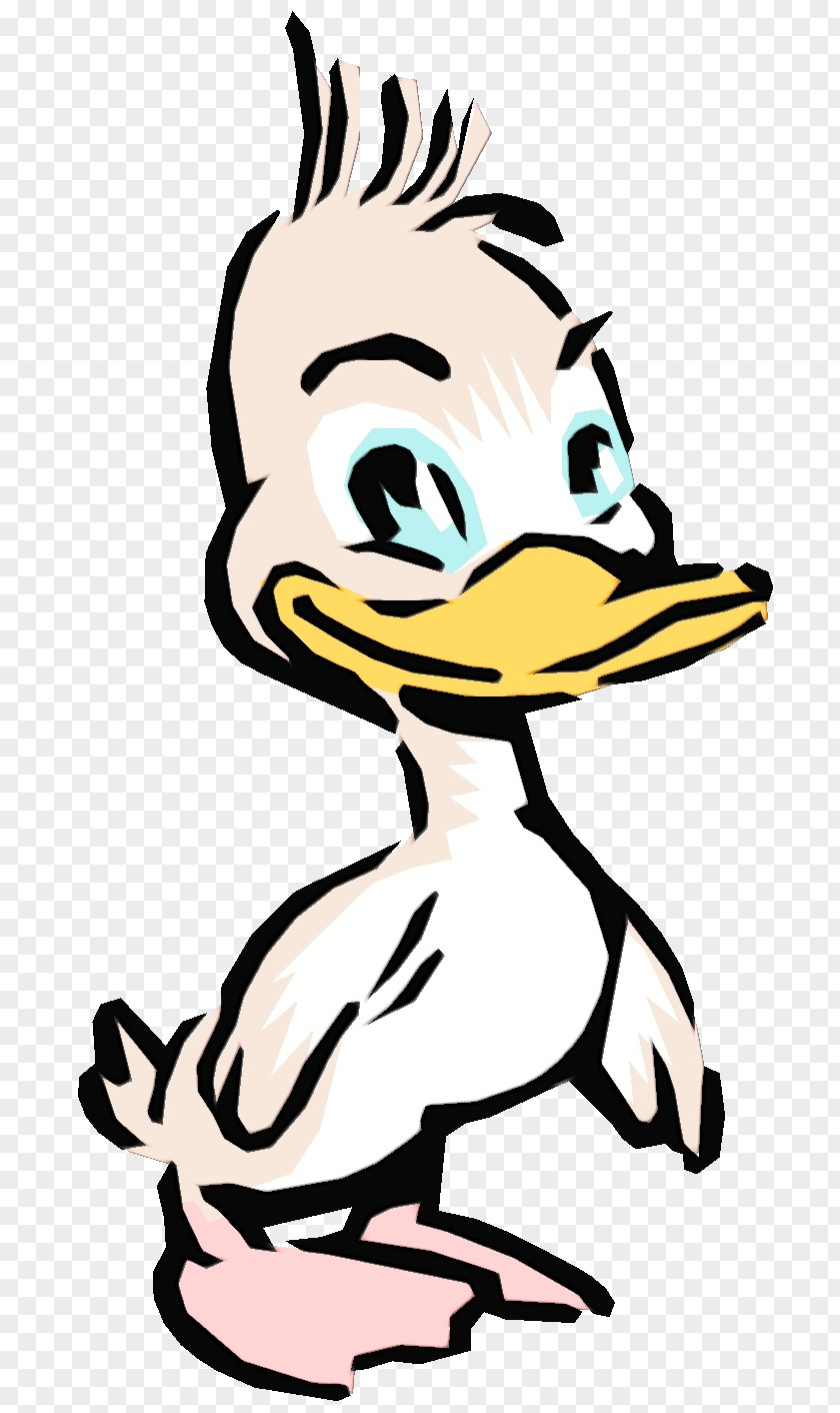 Duck Cartoon Black & White / M Beak PNG