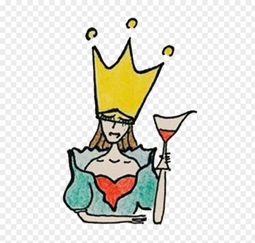 Hand Painted Queen Drawing Clip Art PNG