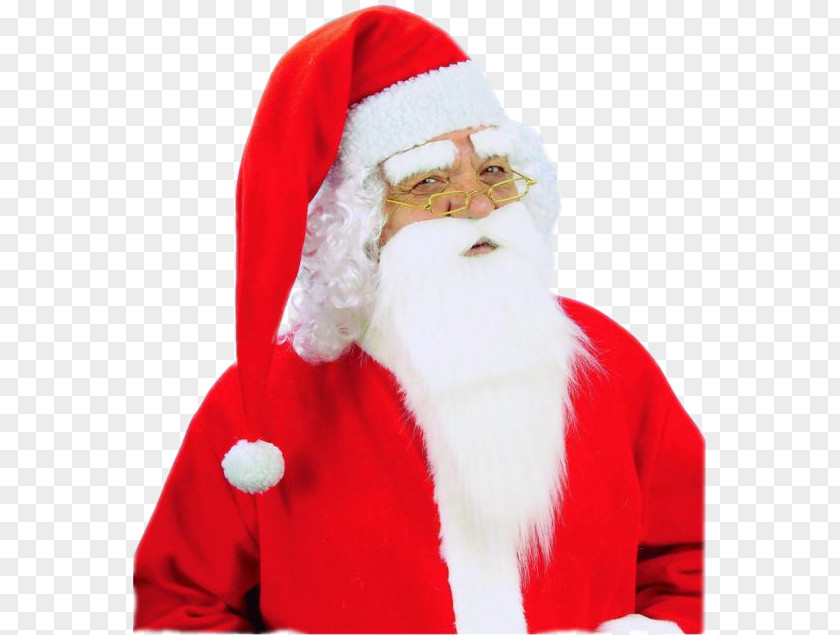 Santa Claus Christmas Beard Disguise Eyebrow PNG