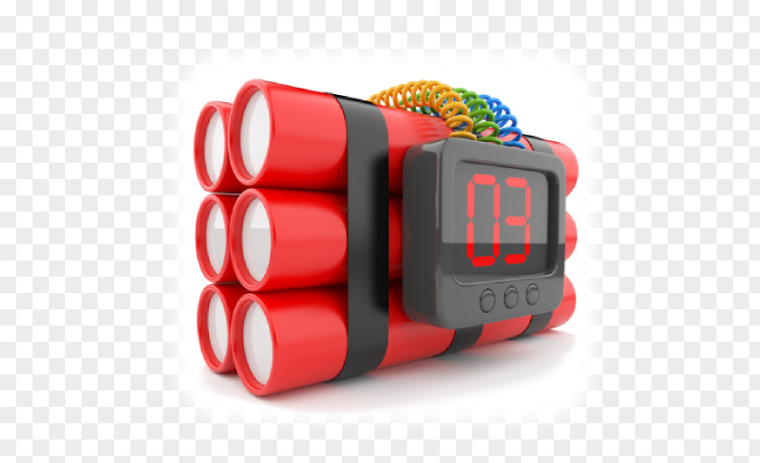 Time Bomb Timer Clock Stun Grenade PNG