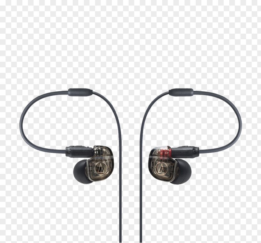 Headphones Audio-Technica ATH-IM01 Single Balanced Armature In-Ear Monitor Microphone PNG