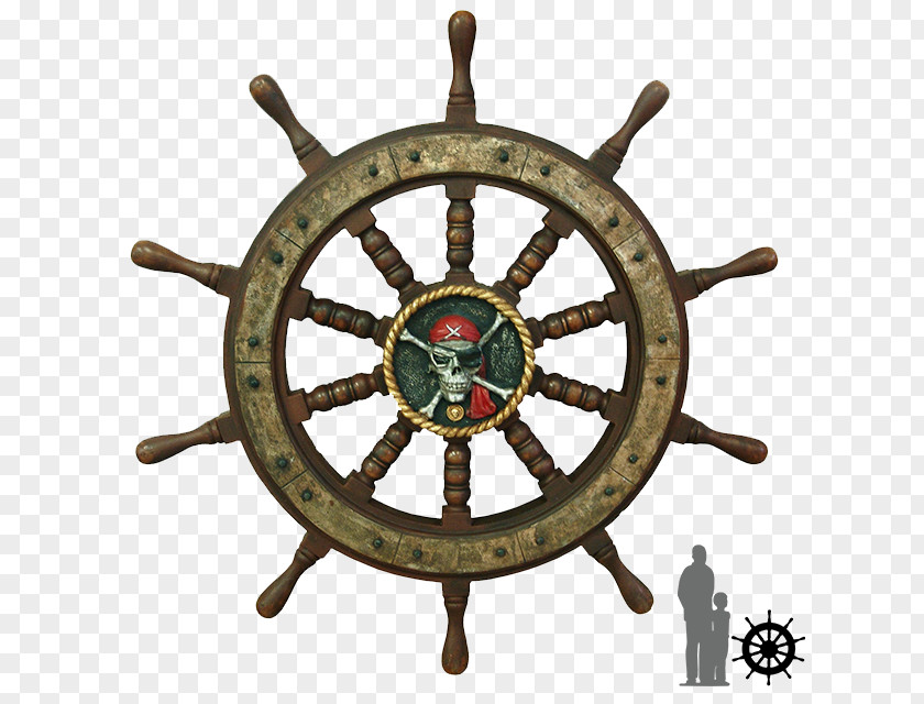 Pirate Ship Ship's Wheel Steering Rudder PNG