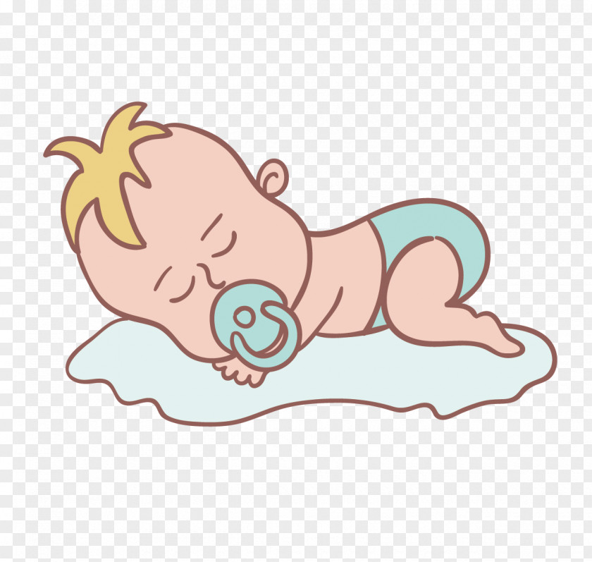 The Baby Is Crawling And Sleeping Vecteur Euclidean Vector PNG