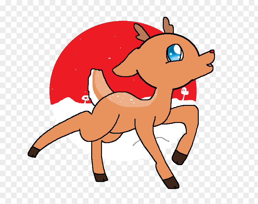 Rudolph The Red Nosed Reindeer Horse Mammal Deer Canidae Pony PNG