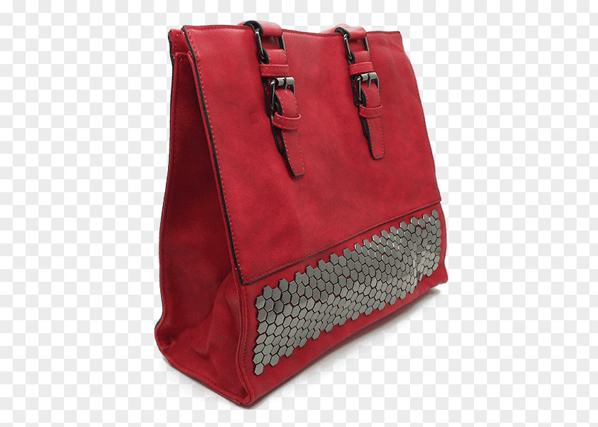Tote Bag Leather Red Handbag PNG