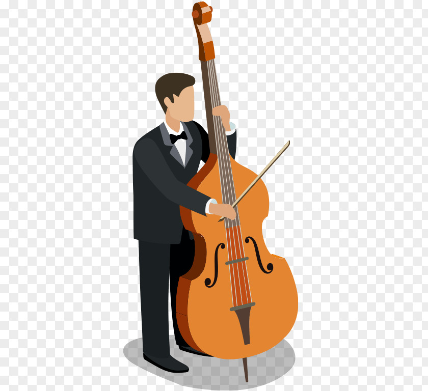 Bass Double Musical Instruments Violin Musician PNG