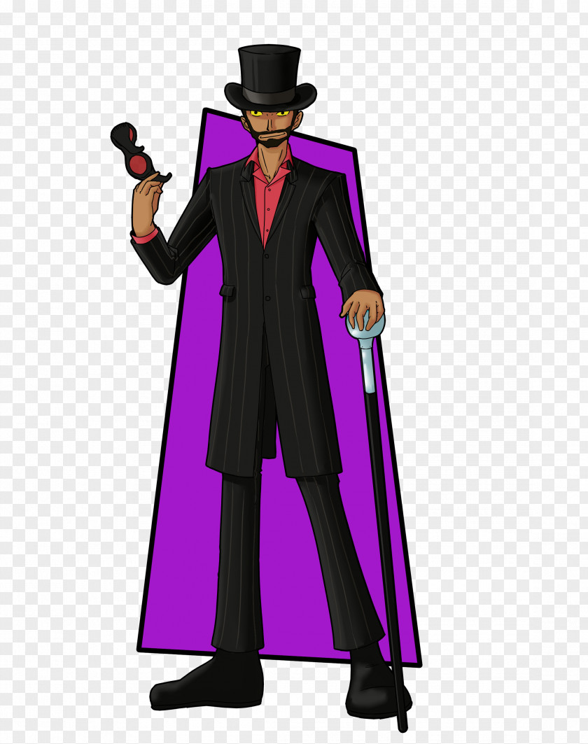 Knocked Joker Costume Design Cartoon PNG