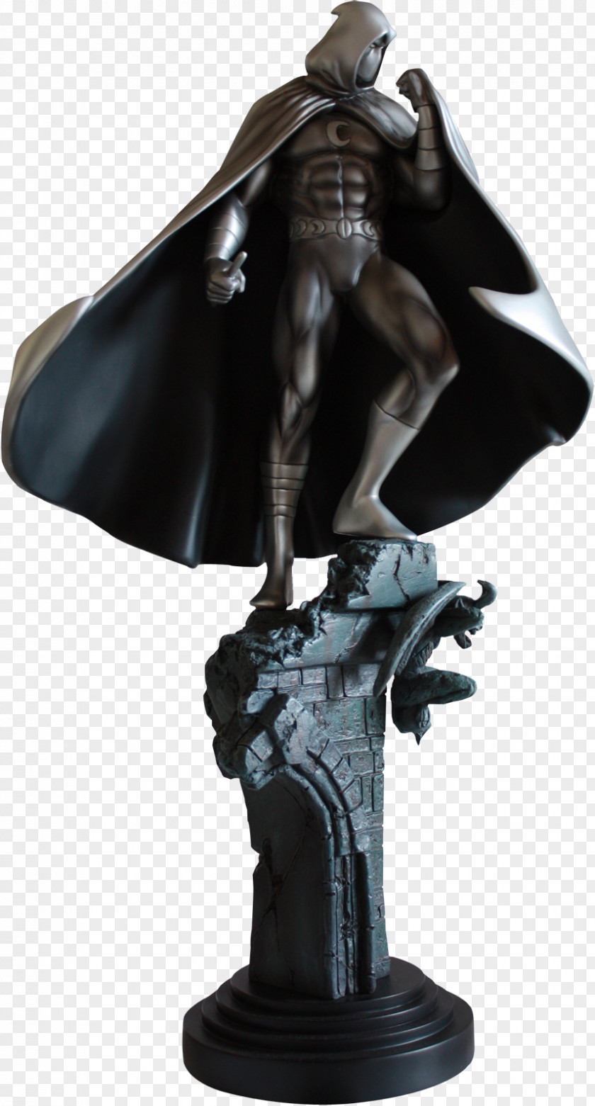 Moon Knight Bronze Sculpture Painted Statue Figurine Bowen Designs PNG