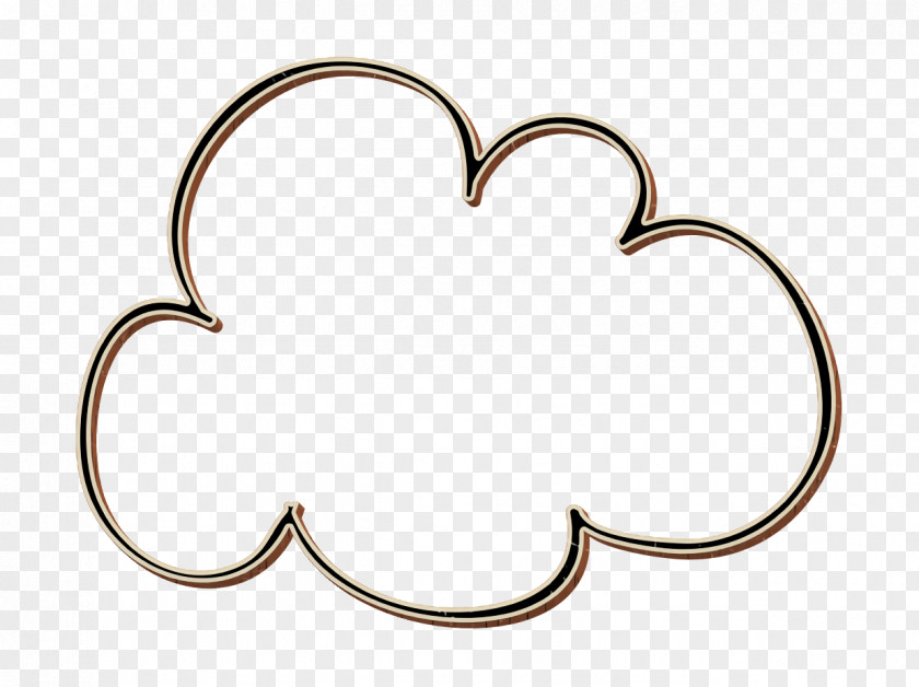Weather Icon Cloud Social Media Hand Drawn PNG