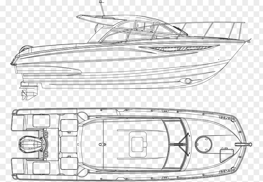Yacht Water Transportation Line Art Boating 08854 PNG