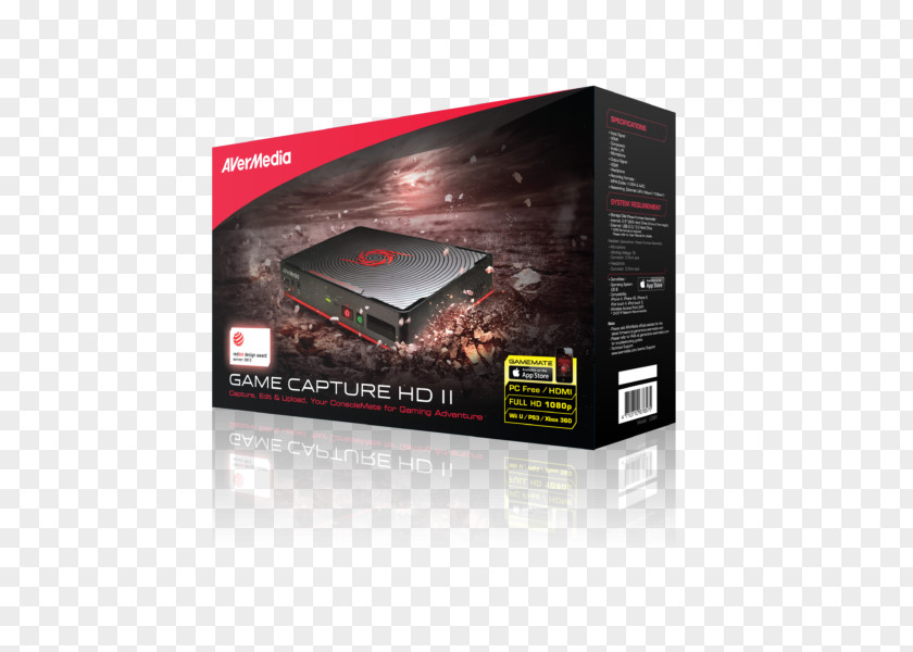 Avermedia Game Capture Hd Ii C285 AVerMedia HD II Xbox 360 Video 1080p PNG