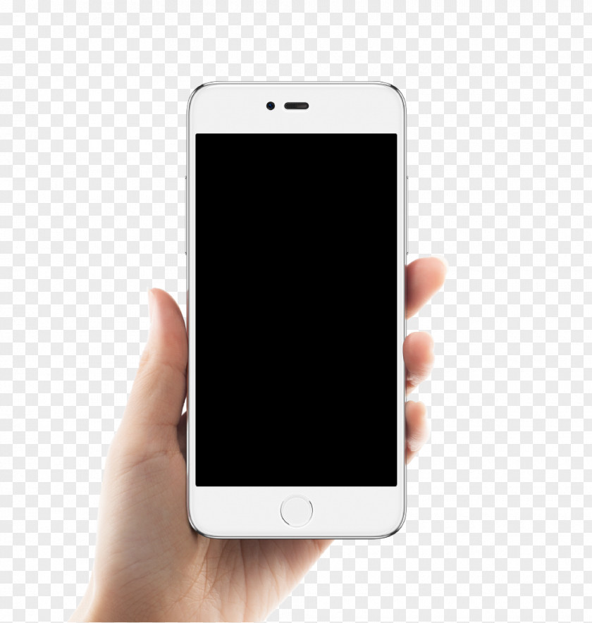Holding The Phone To Show A Sample Page Feature Smartphone PNG