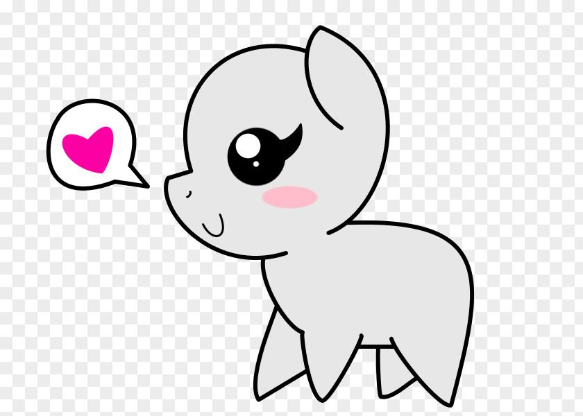 Pony Base Female Whiskers Cartoon Drawing Line Art PNG