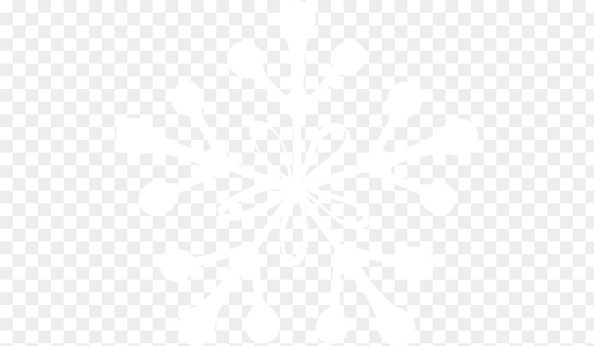 Black White Snowflake Winter Christmas PNG