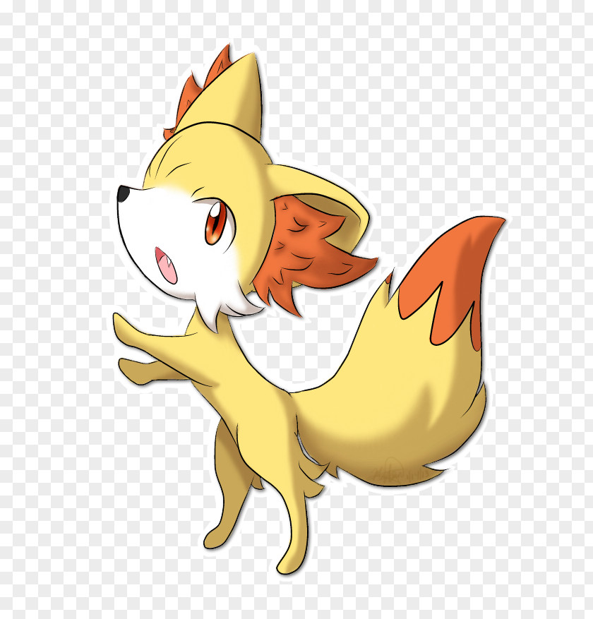 Cat Fennekin Fox Tail Art PNG