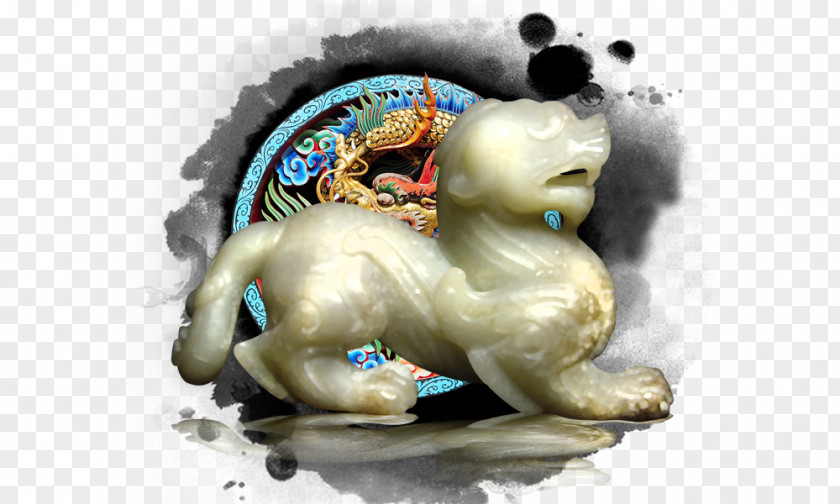 Chinese Style Jade Tiger Brochure PNG